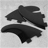 Bediffer Set di Pinne per Paddle Board 3 Pezzi Ad Alta affidabilità e Pinne Professionali in Nylon per Accessori per Tavole da Surf Nere (Timone della coda della tavola da surf)
