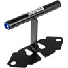 GORIX Bicicletta Posteriore Forchetta Montare Cremagliera Schermo in Piedi Auto Vettore Magazzinaggio Camion Strada Montagna Bicicletta (GX-0114) (Perno Passante 12/15 mm (Nero Opaco))