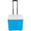 Xgdsnly Roller Carrello Frigo Portatile Borsa Termica Ghiacciaia con Ruote per Sabbia E Manico Telescopico E Coperchio Funzione Tavolino Adatto a Campeggio, Blu, 30L