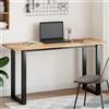 Generico Piano Tavolo Rettangolare 140x50x2cm in Legno Massello di Acacia Non Trattato, Tavolo da Pranzo o Tavolino da Soggiorno, Superficie Liscia Facile da Pulire