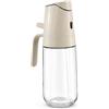 Ingrosso e Risparmio 2 pz Spruzzino Olio 2 in 1 500ml Dispenser Olio Spray e Versatore in Vetro Nebulizzatore Olio Friggitrice ad Aria Oliera Cucina Grande capacità Dosatore per Condimenti | Vetro
