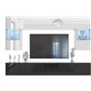 B BELINI GROUP Belini Milano 1 Parete Attrezzata Mobile TV 300cm Bianco/Nero Lucido