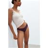 Intimissimi Brasiliana In Cotone Senza Cuciture Viola