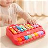 Piano Xylophone Colorato Xilofono con Tasti Educativo per Asilo Nido