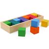 Blocchi Da Costruzione In Legno Arcobaleno Dai Colori Vivaci E Luminosi,