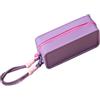 Generic Tannone per trucco - Custodia di viaggio in silicone morbido, borsa di stoccaggio cosmetico vibrante | Supporto kit di bellezza resistente per gita scolastica, spazioso vettore accessorio per vanità c