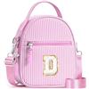 YOOLIFE Borsa regalo per bambine da 3 4 5 6 7 8 9 10 11 12 anni - Borsa a tracolla per bambini con lettere, regalo di compleanno per adolescenti, sorelle, nipote, Colore: rosa., D