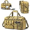 SPAHER 3 in 1 Borsone Palestra Viaggio 55x35x25 Zaino Tattico 50L, Khaki