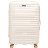 WITTCHEN Motion Line Valigia media bagaglio da viaggio leggero Valigia rigida policarbonato lucchetto TSA manico telescopico 4 ruote doppie 360° Taglia L Crema-oro