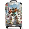 NoBoringSuitcases.com NoBoringSuitcases© Valigia Cabina Bambino Bagaglio Bambini Trolley Viaggio | 55x35x20 cm - Aereo Cabin Size Rigida Leggera Ruote Valigie Bimbo Mecha - Città - Futurista