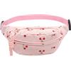 Long Keeper Marsupio Donna - Marsupio Piccolo Elegante per Donna Ragazze Marsupio da Viaggio Sportivo Regolabile Marsupio da Cintura Carina Borsa Cintura (Rosa Ciliegia)