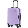 CABIN GO CABIN 5512 Valigia Trolley ABS, bagaglio a mano 55x37x20, Valigia rigida, guscio duro e antigraffio con 8 ruote.