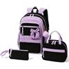 Amythe Set 3 Pezzi Zaino Ragazza 3a-7a Elementare