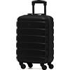 Flight Knight Valigie Rigide in ABS Leggere con 4 Ruote, Bagaglio a mano da cabina approvato per oltre 100 compagnie aeree come EasyJet, British Airways, RyanAir, Emirates e molte altre