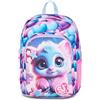 SJ GANG STYLE JAM GANG Zaino Scuola Freetime MAGICAL FANTASY GIRL, Monoscomparto, Rosa, 14.5 L, Ali stampate estraibili lateralmente, Tasca frontale, Tasca portaborraccia, Scuola elementare, Bambina