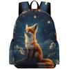 TPISLI Zaino Scuola Fox Motif Ragazzo 13 Anni Borsa Scuola Animal Print Ragazze 11-15 Anni Cartella Scolastica Studenti School Bag, Gite Tempo Libero Uso Quotidiano