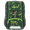 Step by Step Set zaino Kid con cuscino da seduta, mini zaino ergonomico con cintura pettorale rimovibile, per asilo, prescolare e tempo libero, 13 l, Dino Night Tyro - Verde