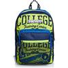 Seven Zaino Extra Fit, Bright College, Blu, Doppio Scomparto, Per bambini e ragazzi, Scuola e Tempo Libero