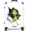 NoBoringSuitcases.com NoBoringSuitcases© Valigia Grande Bambini Trolley Da Stiva Viaggio Rigido | 77x51.5x28 cm - Leggero 4 Ruote Valigie Per Bimbo Large XL Bagaglio Dinosauro - Squarcio - Giocoso