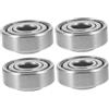 Didiseaon 3 Set Accessori Per Sedie A Rotelle Guidare Piccoli Cuscinetti Del Camminatore Cuscinetto Ruota Anteriore Cuscinetto Della Ruota Anteriore Parti Della Sedia A Rotelle 4 Pezzi * 3
