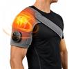 XPJBKC Massaggiatore Per Spalle Triple Method, 5 Livelli Di Calore Portatile Cuscinetto Riscaldante per Spalle, Design Regolabile Shoulder Massager per Uomini Donne Ufficio Casa, Grigio