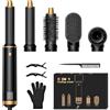 OHFAMO 5 in 1 Air Styler, Asciugacapelli Ionico, Spazzola Asciugacapelli, Arricciacapelli Automatico, Spazzola Lisciante per Ricci, Volume e Look Lisci a Casa, Ogni Giorno e in Viaggio