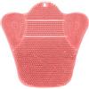 Fravsiu Scrubber per piedi da doccia, tappetino in silicone per scrub posteriore, base con antiscivolo, setole massaggianti per pulizia profonda, strumento per lo scrub per vasca, appartamento, cura