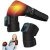 LUPATDY Massaggiatore per spalle, 3 livelli di tempo e vibrazione, 6 livelli di calore, batteria da 5000 mAh per lunga durata, controllo touch tramite app e LED (spalle + ginocchia)