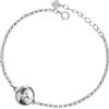 PERIMADE Braccialetto con medaglione fotografico personalizzato con immagine all'interno, braccialetto con ciondolo a forma di stella, in argento Sterling 925, con zirconia cubica, regalo