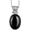 KAMBO Collana con ciondolo in vero argento Sterling 925 K con pietre preziose naturali, da donna