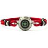 amorili Bracciale Uomo Bussola Rosa dei Venti in Acciaio Inox e Corda | Stile Nautico Marinaro | Accessorio Elegante e Sportivo | Idea Regalo per Amanti del Mare (rosso)