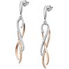 BLUESPIRIT ROSALINE Orecchini Donna in Argento 925 e Rosè, zirconi - P.17K101000200