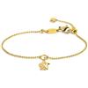 MARLU' Marlù Bracciale Donna, Catena a Sfere con Stella, Zircone, Oro, Modello 18BR215G