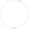 Breil, Collezione Candy, Collana Donna in Acciaio Lucido Effetto Specchio Colore Oro e Giada Rosa a Forma di Cuore, Chiusura Regolabile, Collana con Cuore da 45 Cm