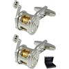 Collar And Cuffs London Cufflinks for Men Hobbies - Novelty Metal Designer Fun Cufflinks - with Box - Solid Brass Metal - Hobbies - One Pair