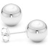 Jewelry Affairs Orecchini a sfera con dado in oro bianco da 14 carati. e Oro bianco, colore: argento, cod. unknown
