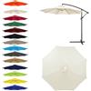 HonunGron UV50+ Telo di Ricambio per Ombrellone 6 Costole/8 Costole, Tettoia di Ricambio per Ombrello 2,0m/2,3m/2,5m/2,7m/3,0m Copertura di Ricambio per Ombrellone da Giardino (3.0m-6 Ribs,Beige)