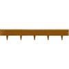 Rori Bordo da giardino in acciaio corten 1m - altezza 16 cm - bordo per prato flessibile - finitura superiore arrotondata - resistente alle intemperie e facile da installare