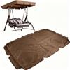 MPYEKP Tetto di Ricambio per Altalena da Giardino, Tessuto Oxford 210D Impermeabile Copertura Altalena 4 Posti, Telo Protettivo per Dondolo da Giardino anti-UV, Resistente allo Strappo(Coffe,249*185*18cm)