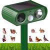 Ivogdow Spaventatore per gatti a ultrasuoni, a energia solare, per giardino, spaventatore per martore, con sensore di movimento, portata fino a 8 m, efficace contro gatti, cani, per il giardino