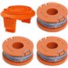 YZZT 4 bobine di ricambio per decespugliatore Mac Allister MGTP18Li da 1,65 mm, bobina di ricambio per decespugliatore Macallister (3 bobine + 1 copertura)