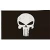 Generic Bandiera Punisher Skull Tactical White Black Bandiera Da Giardino Colore Vivido Flag Resistente Alle Intemperie Bandiere Per Interno Casa Esterno 90X150Cm