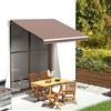 Homgoday Telo di ricambio per tenda da sole, tessuto di ricambio per tenda da sole, colore marrone, 3 x 2,5 m