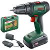 Bosch Trapano a batteria UniversalDrill 18V, 1 batteria, Sistema da 18 Volt, in Valigetta