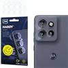 3mk Fusion Lens Protection Vetro ibrido per lente per Motorola Edge 60 Neo 5G, Protezione lente, Senza perdita di qualità fotografica, Invisibile