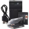 QIAO JIN LIN Batteria agli ioni di litio DSTE NP-BD1 (confezione da 2) e caricabatterie micro USB compatibile per Sony DSC-G3 DSC-T2 DSC-T70