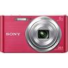 Sony DSCW830 - Fotocamera digitale compatta, 20,1 MP, zoom ottico 8x, schermo LCD da 2,7, colore: Rosa