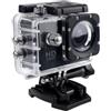 Wusvive Action Camera 4K con WiFi per ultra HD, videocamera sportiva impermeabile fino a 30 m, obiettivo grandangolare da 170°, 30 fps per ciclismo, viaggi, vlogging (nero)