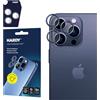 3mk Lens Protection Pro Vetro per fotocamera per Apple iPhone 15 Pro, Anelli per obiettivo, Cornice in metallo, Qualità fotografica inalterata