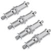 MAGICLULU Convertitore 1/4 a 3/8 per Supporto Luce 4 Pezzi Argento per Flash e Video Professionale
